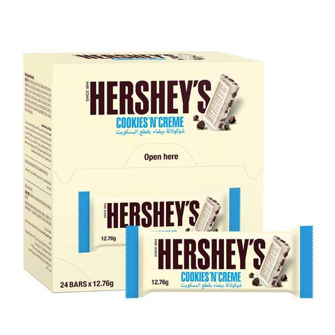 Hersheys Cookies And Creme Chocolate 12.76g Pack Of 24