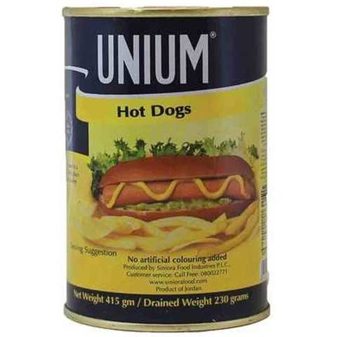 Unium Hot Dog Beef 415 Gram
