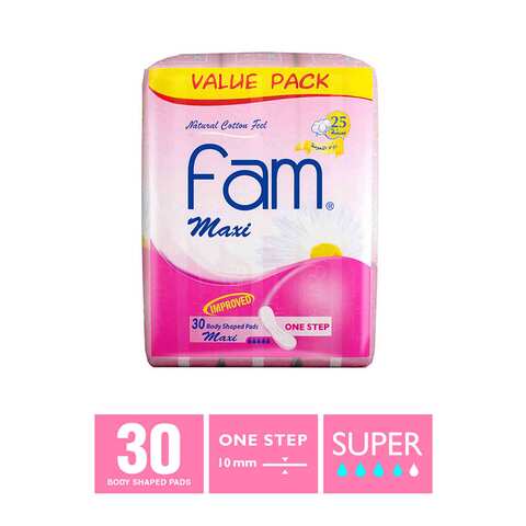 Fam Women Pads Without Wings Maxi 30 Pieces