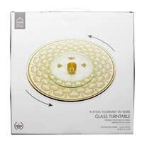 Home Deco Factory M8 Ginkgo Glass Turntable 28x2.2cm