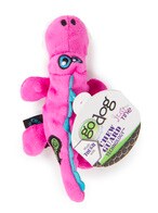 Buy Godog Gators With Chew Guard Technology Durable Plush Squeaker Dog Toy, Pink, Mini (Just For Me) in UAE