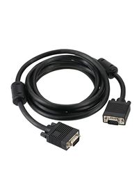 Generic 15-Pin 1080P Male To Male VGA Cable 3meter Black