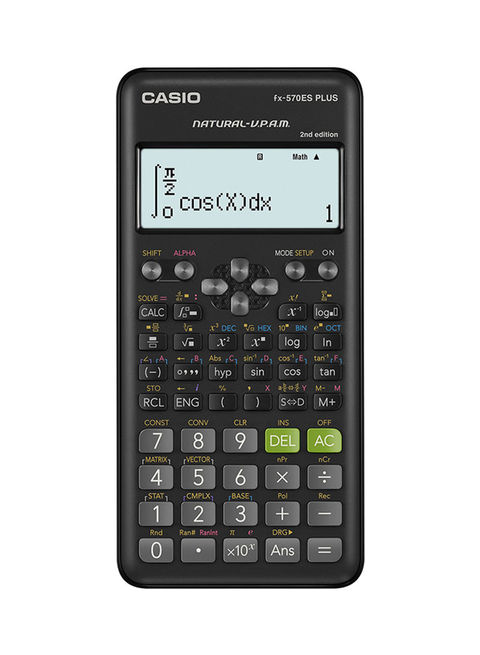 Casio - Fx-570Es Plus 2nd Edition Calculator Black