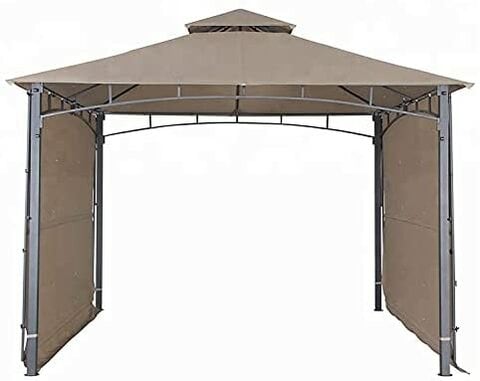 Yulan Outdoor Sun Shade Shelter with Dual Side 2m Extendable Sides Canopy Gazebo (4x4) 357