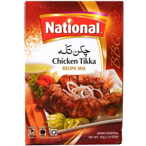 National Chicken Tikka Recipe Mix 50 gr