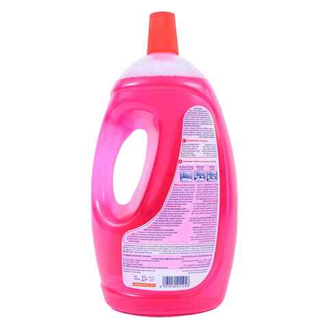 Carrefour Rose 4-In-1 Anti-Bacterial Floor And Multi-Purpose Cleaner Pink 3L