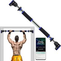ULTIMAX Pull Up Bar for Doorway, Door Pull Up Bar Wall Mounted No Screws Portable Chin Up Bar, Multi-Grip Power Body Workout Bar Home Gym System Exercise Rod Equipment for Fitness -(92CM-124CM)