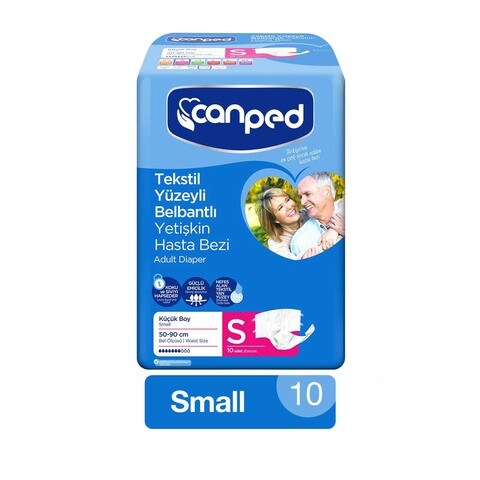 Canped Inco Standard Medium Adult Diapers 10 Pieces x6
