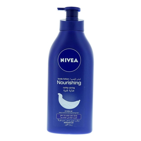 NIVEA Body Lotion Moisturizer for Extra Dry Skin, 48h Moisture Care, Nourishing Almond Oil &amp; Vitamin E, 625ml