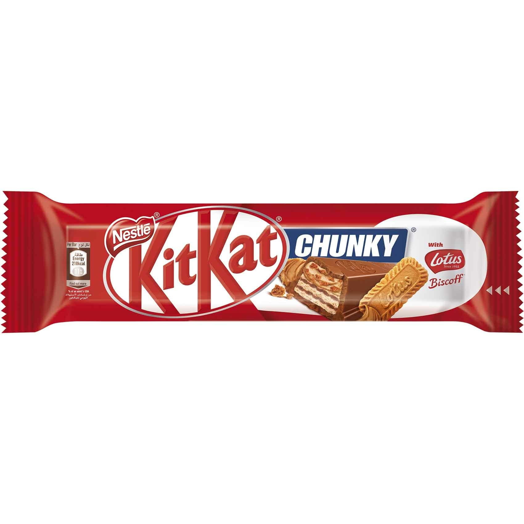 Buy Nestle Kitkat Chunky with Lotus Biscoff Chocolate Bar 41.5g Online