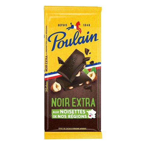 Poulain Chocolate Bar Extra Dark Noisette 100GR X2