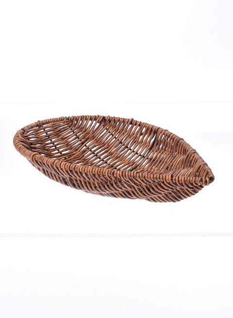 Yubiso wooden finish basket storage  - Set of 2 - 25cm x 5 cm x 20 cm