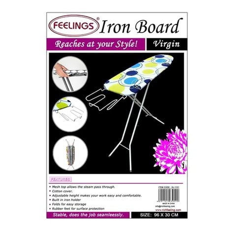 Feelings Virgin Ironing Board Multicolour 96x30cm