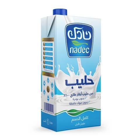 Buy Nadec Full Fat Long Life Milk 1L in Saudi Arabia