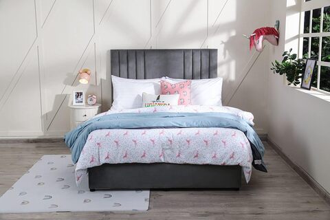 Grey store twin bed