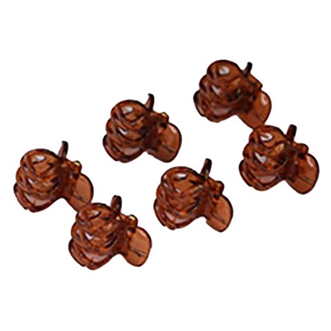 Beauty Queen Hc1277 Hair Clip Brown 6 Count