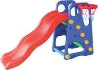 Rbwtoys Kids Colourful Indoor Toys Mini Slide And Basketball Hoops 2 In 1 Playset Equipment RW-16343 160&times;80&times;103cm