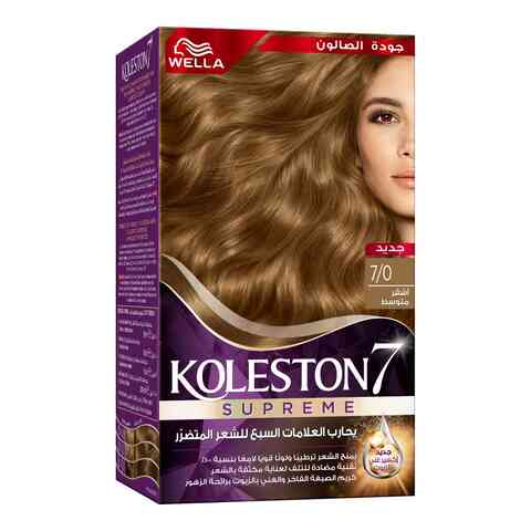 Wella Koleston Supreme Hair Color 7/0 Medium Blonde