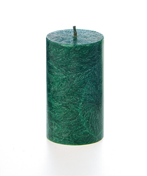 Green Pillar Candle set of 2pcs