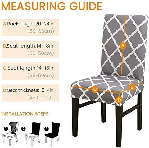 Buy Newlifes 6 Pcs Stretch Dining Chair Covers High Back Chair