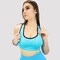 Kidwala Sports Bra, Activewear Round Neck Padded Top Workout Gym Yoga Outfit for Women (X Large, Blue)