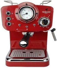Mebashi 2009 Espresso Coffee Machine, 20 Bar, 1100W (Red)