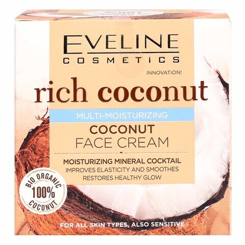 Eveline Cosmetics Multi-Moisturizing Rich Coconut Face Cream White 50ml