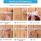 Sky-Touch Multi-Functional Child Safety Lock Adjustable Double Button Baby Anti-Clip Latch System For Cabinets Refrigerator Drawer