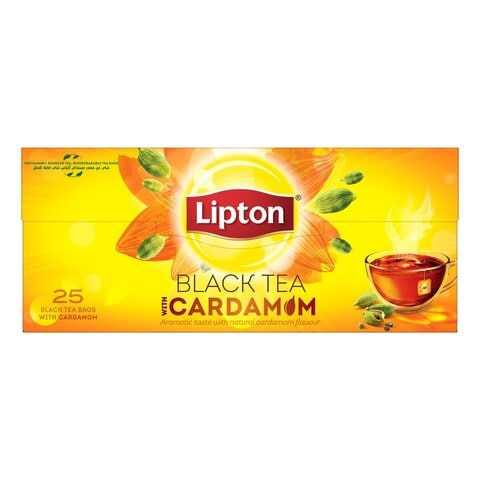 Lipton Flavoured Black Tea Cardamom 25 Teabags