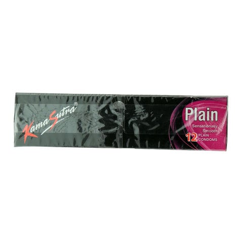 Kama Sutra Plain Sensationally Smooth Condoms Clear 12 PCS