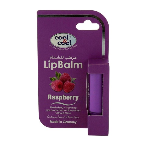 Cool &amp; Cool Lip Balm Raspberry 4.8g Purple