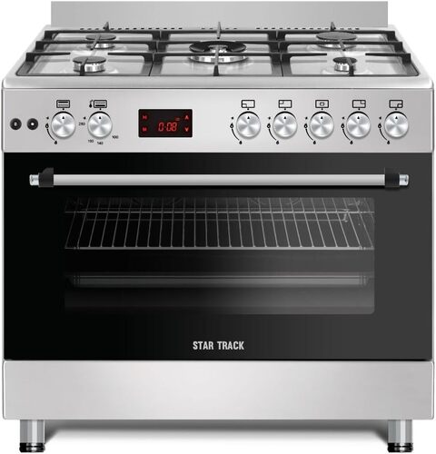 hisense 900mm 5 burner gas electric stove stainless steel