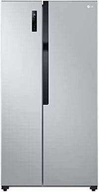 LG 509L Side By Side Refrigerator, Inverter Compressor, Silver, GRFB587PQAM