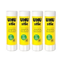 Buy UHU Stic Glue Stick White 8g 4 PCS Online - Shop Stationery