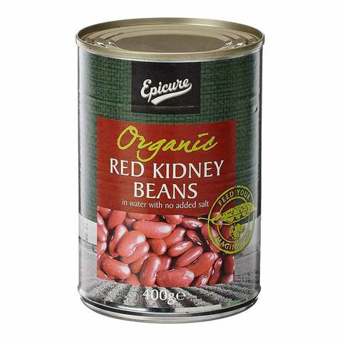 Epicure Organic Red Kidney Beans In Water 400g