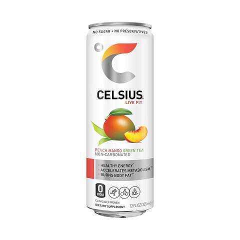 Celsius Peach Mango Green Tea Energy Drink 355ml price in Saudi Arabia ...