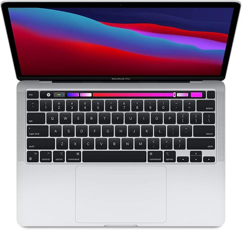 Apple MacBook Pro 2020 Model (13-Inch, Apple M1 chip with 8-core CPU and 8-core GPU, 8GB, 512GB, Touch Bar and Touch ID, MYDC2), Eng-KB, Silver
