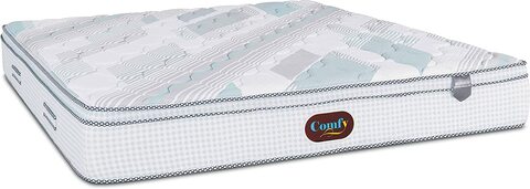 Galaxy Design Monaco Padding Layer, Gel Infused Foam Pocket Spring Box Top Mattress White Color Queen Size (L x W x H) 190 x 150 x 28 cm Model - GDF1915-5 Year Full Warranty.