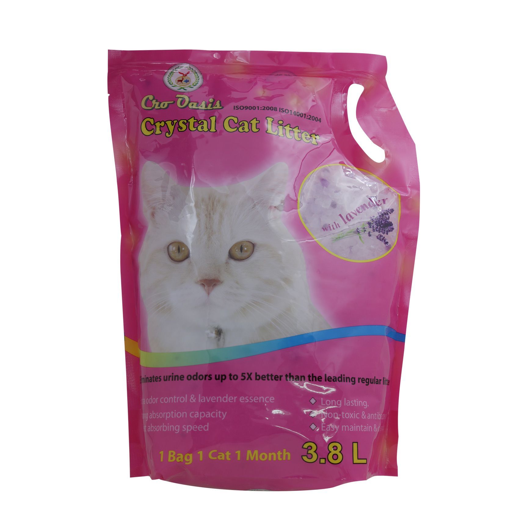 Buy Cro Oasis Crystal Cat Litter Lavender Essence 3.8L Online Shop on