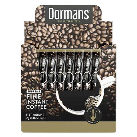 Dormans Supreme Fine Instant Coffee Mix 2g x Pack of 36
