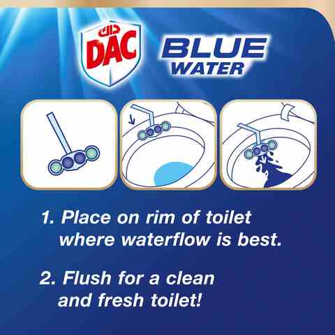 Dac Blue Active Toilet Rim Block Eucalyptus 50g