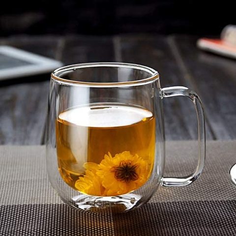 Insulated glass tea clearance cups