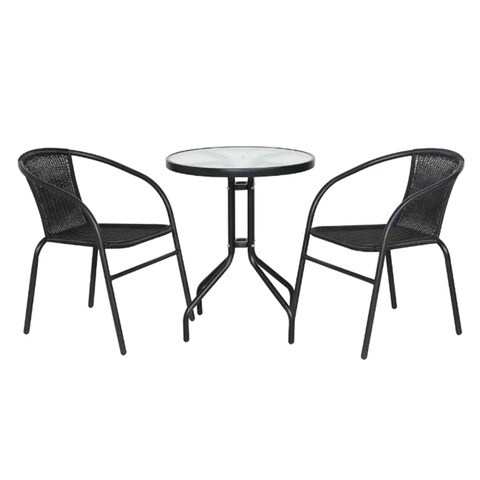 Buy My Choice 3 Pieces Bistro Set St/ Wicker+ Online - Carrefour Kenya