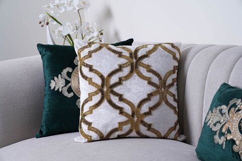 Beaded cushion sale