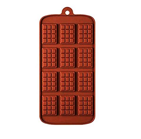 Generic Silicon Ice Decorating Mould (12 Cavity, Brown, Standard)