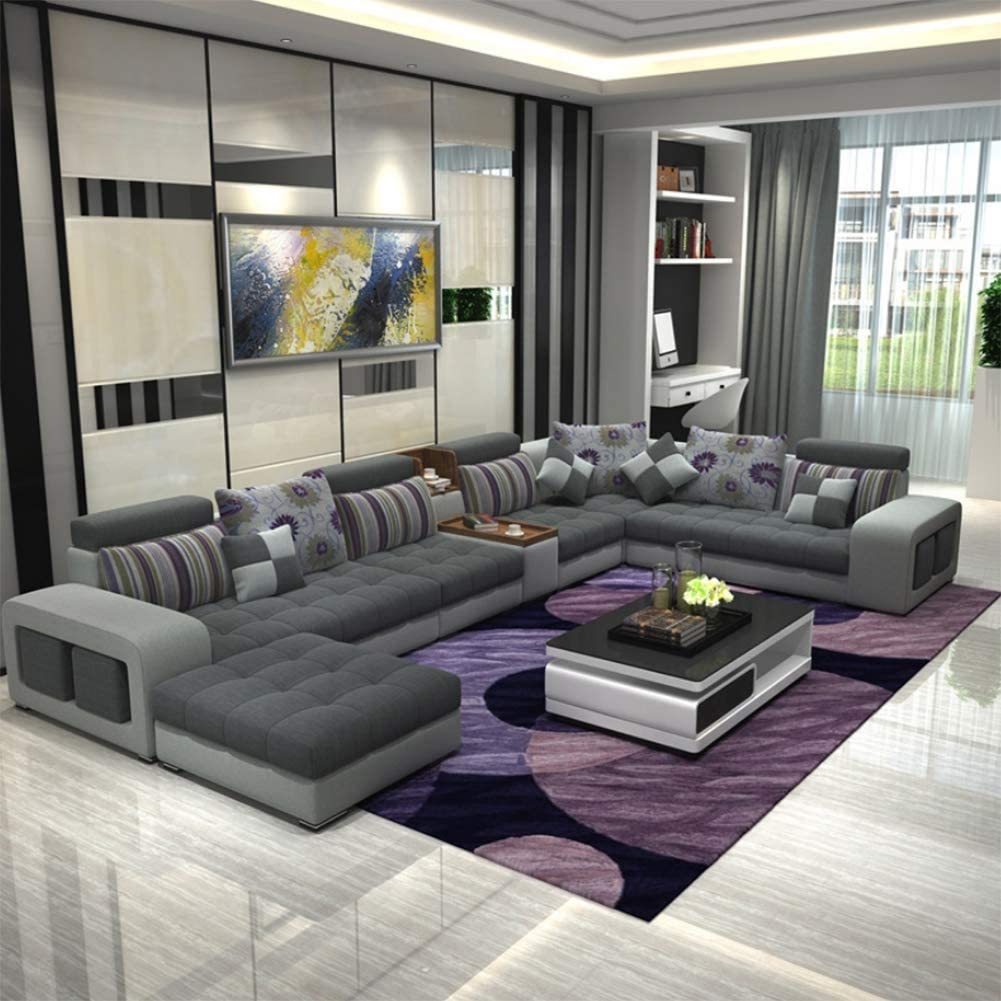 Generic Sofa Fabric Combination, U Shaped Living Room