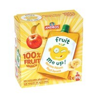 Andros Fruit Me Up Apple And Banana Puree 90g Pack of 4