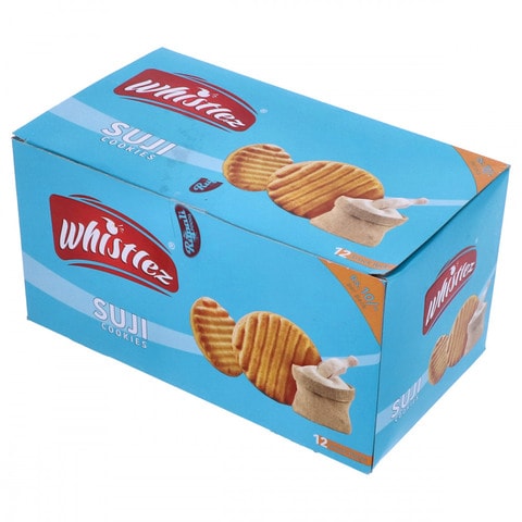 Whistlez Suji Cookies Snack Pack (Pack of 12)