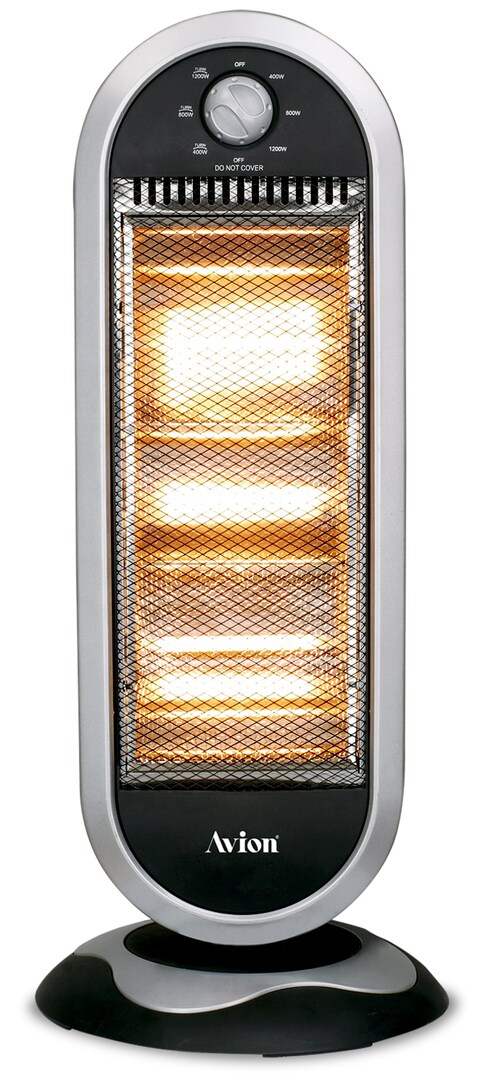 Buy Avion Halogen Heater, 1200 Watts, Oscillation Function, Wide Angle Heat  Reflector, 3 Heat Level, 1 Year Warrenty Online - Shop Electronics u0026  Appliances on Carrefour UAE