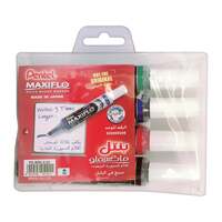 Buy Pentel Maxiflo White Board Marker Set Multicolour 8 PCS Online - Shop  Stationery & School Supplies on Carrefour UAE